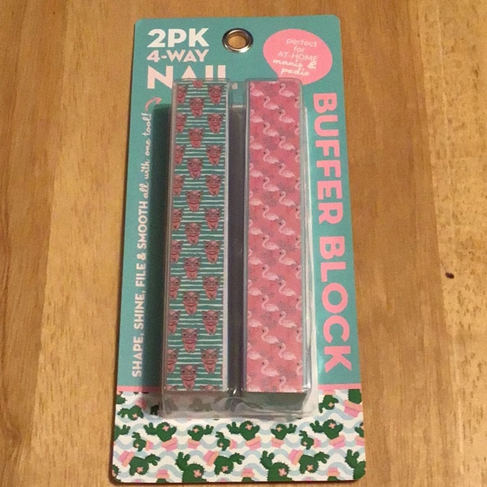 2 Pack 4 - Way Nail Buffer Block
